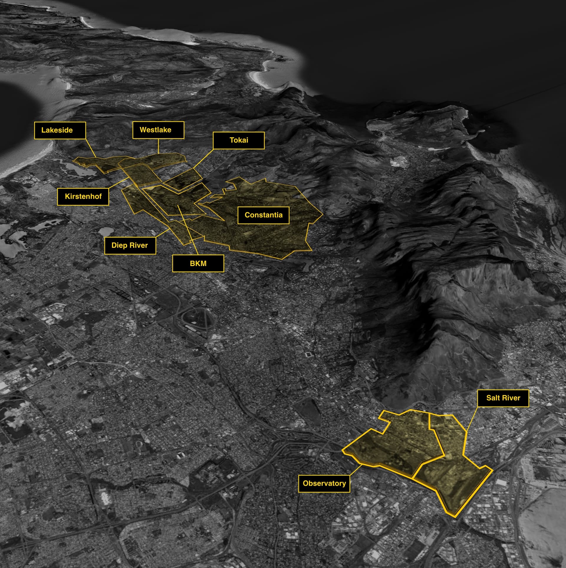 Premier Security operational area map